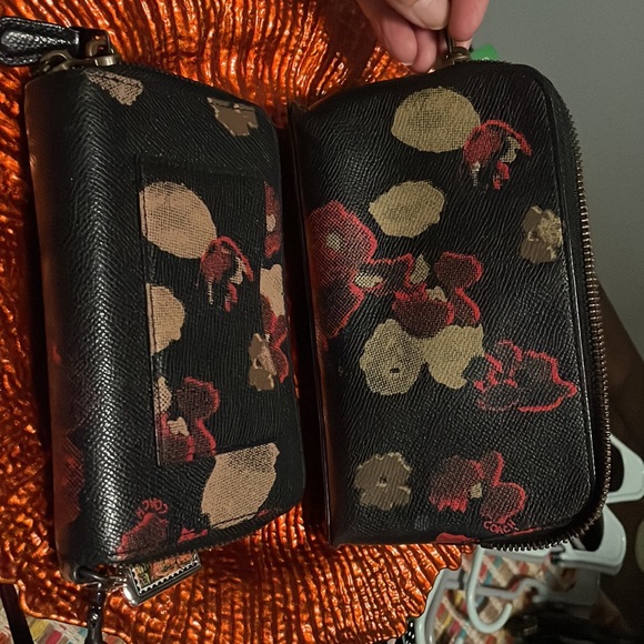 Coach Handbags - Set with wallet wristlet and makeup bag.